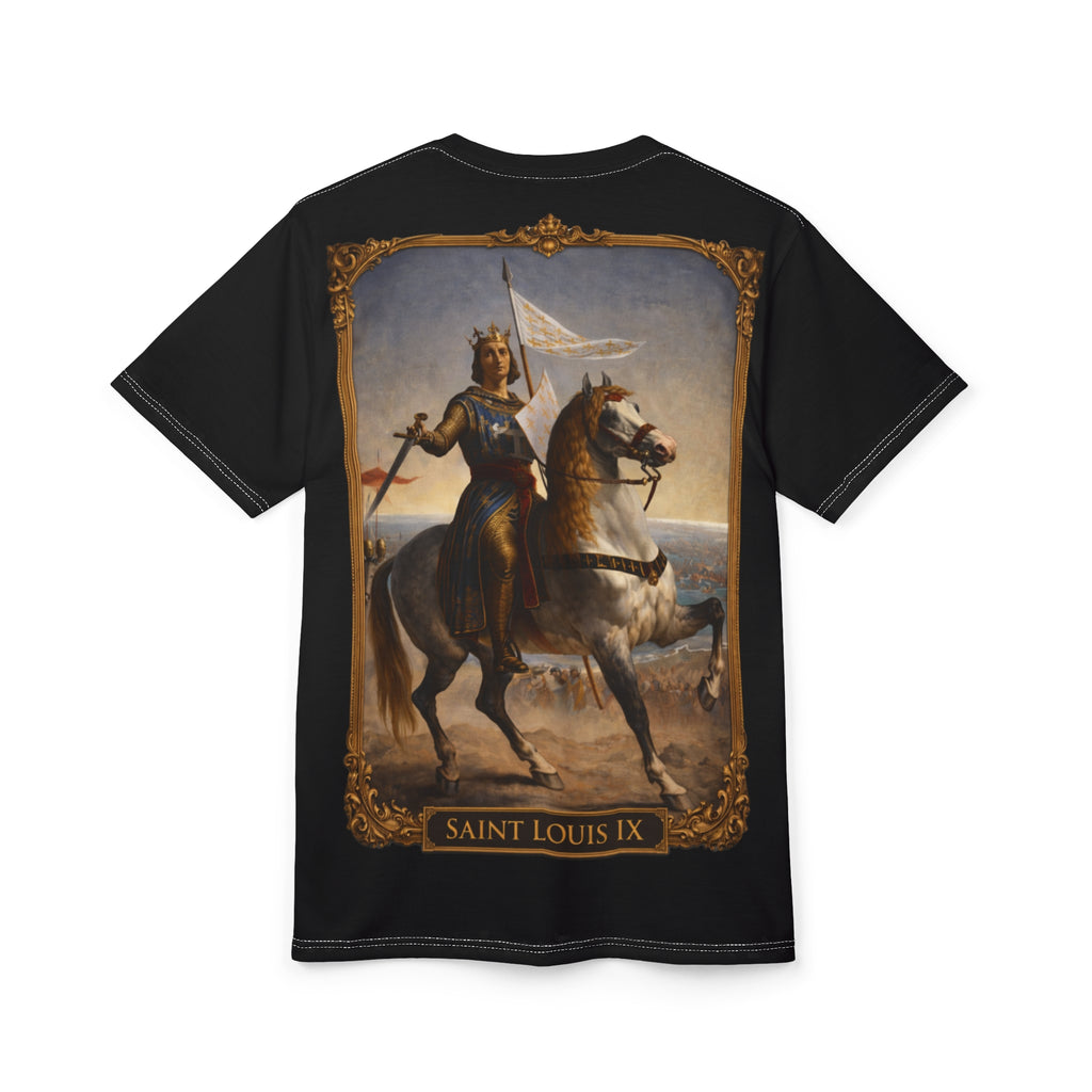 Crusader Collection: Saint Louis IX Black Tee