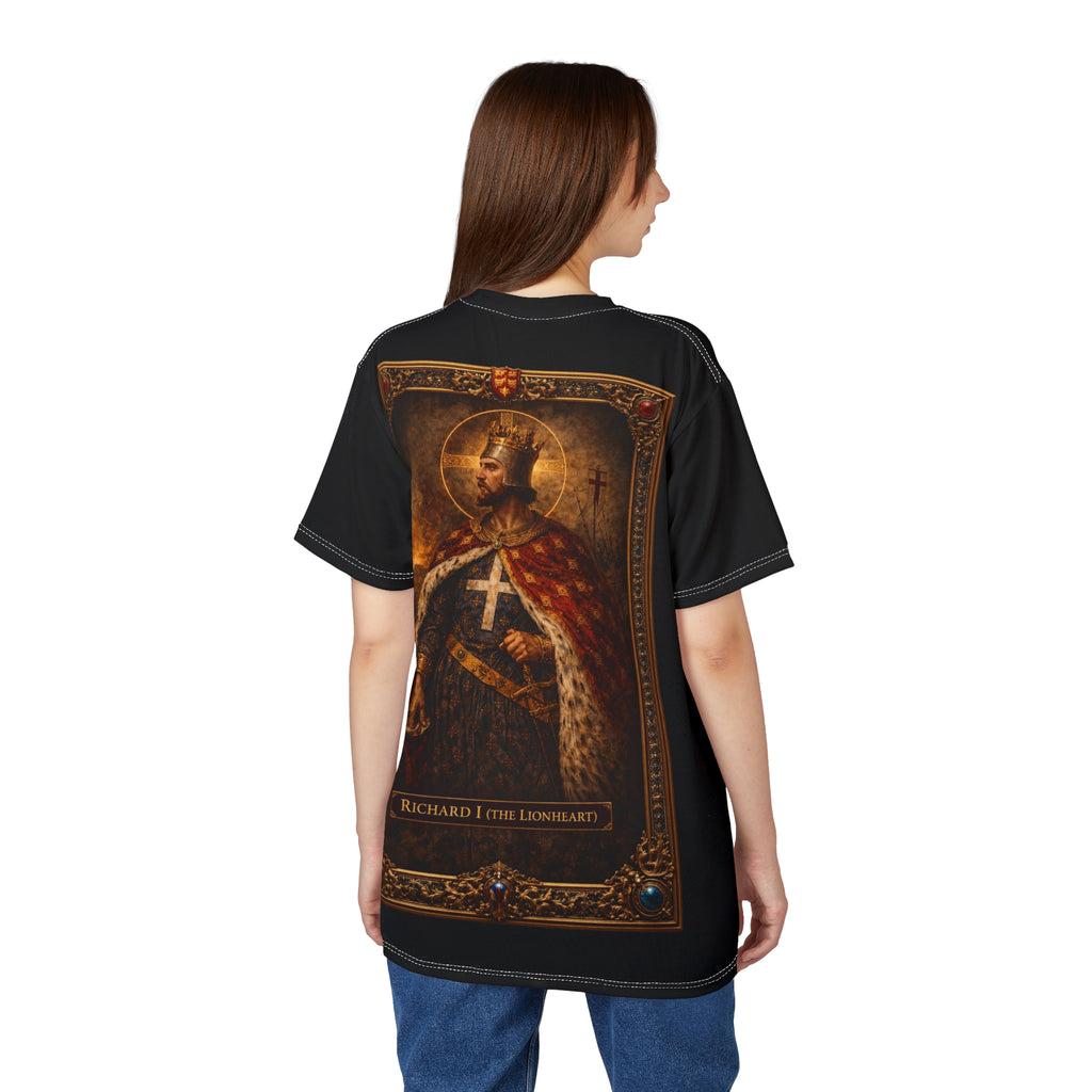 Crusader Collection: King Richard I Lionheart Black T-Shirt