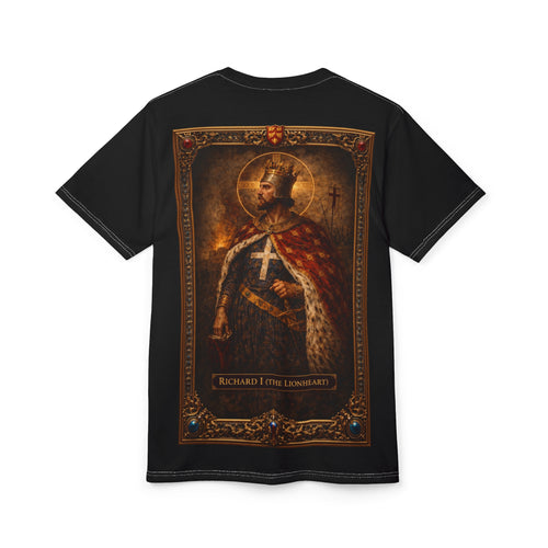 Crusader Collection: King Richard I Lionheart Black T-Shirt
